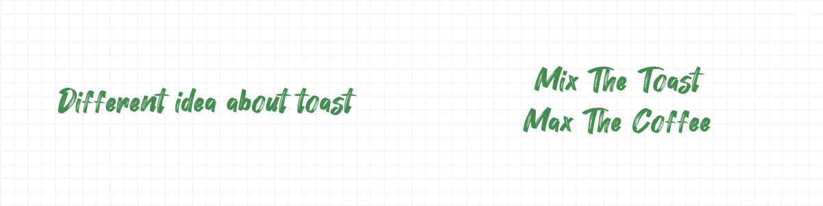 마리토스트 슬로건 이미지 - Different idea about toast. Mix the toast, Max the coffee